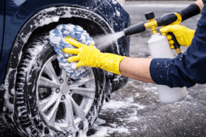 Salt damage close-up