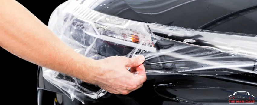 TMC - Technician installing paint protective films on car