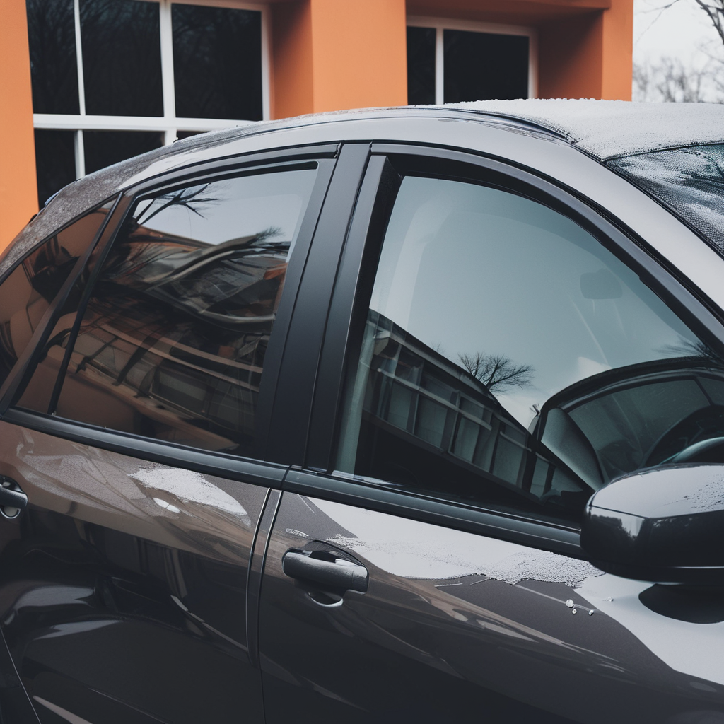 window tint on a dark grey car in Westminster, co